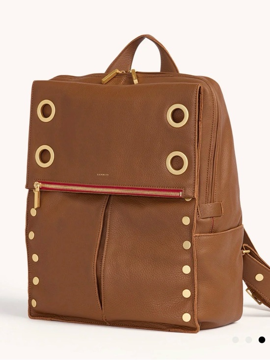 Hammitt Handbags - Gorgeous Hammit Montana backpack in mahogany pebble/brushed gold red zip